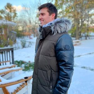 Noize NWT “Mack” Forest Faux Fur Parka